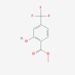 molecular formula C9H7F3O3 B1347255 Methyl 2-hydroxy-4-(trifluoromethyl)benzoate CAS No. 345-28-8