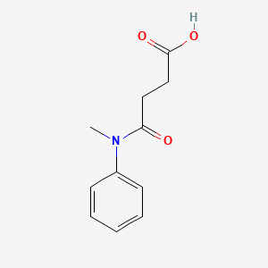 molecular formula C11H13NO3 B1347259 4-[Methyl(phenyl)amino]-4-oxobutanoic acid CAS No. 33684-12-7