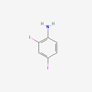 molecular formula C6H5I2N B1347260 2,4-二碘苯胺 CAS No. 533-70-0