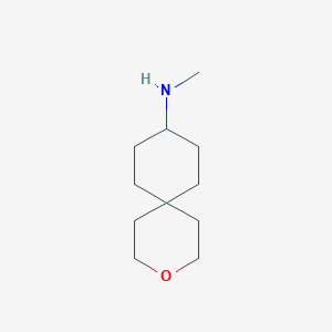 molecular formula C11H21NO B13472612 N-methyl-3-oxaspiro[5.5]undecan-9-amine 