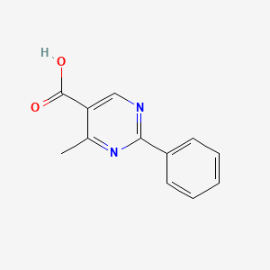 molecular formula C12H10N2O2 B1347268 4-甲基-2-苯基嘧啶-5-羧酸 CAS No. 103249-79-2