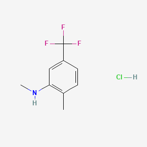 molecular formula C9H11ClF3N B13472706 N,2-dimethyl-5-(trifluoromethyl)aniline hydrochloride 