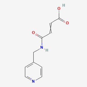 molecular formula C10H10N2O3 B1347273 3-{[(Pyridin-4-yl)methyl]carbamoyl}prop-2-enoic acid 