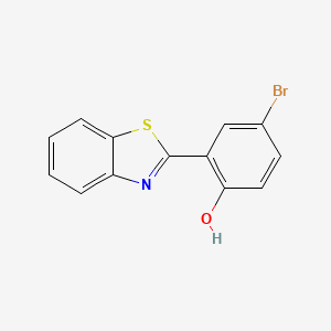 molecular formula C13H8BrNOS B1347280 2-(Benzo[d]thiazol-2-yl)-4-bromophenol CAS No. 6344-17-8