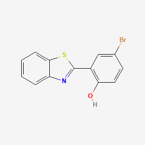 molecular formula C13H8BrNOS B1347280 2-(1,3-Benzothiazol-2-yl)-4-bromophenol CAS No. 6344-17-8