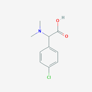 molecular formula C10H12ClNO2 B1347281 (4-氯苯基)-二甲氨基-乙酸 CAS No. 6327-71-5