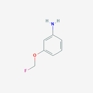 molecular formula C7H8FNO B13472812 3-(Fluoromethoxy)aniline 