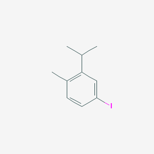 molecular formula C10H13I B13472819 4-Iodo-2-isopropyl-1-methylbenzene 
