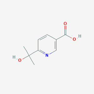 molecular formula C9H11NO3 B13472847 6-(2-Hydroxypropan-2-yl)pyridine-3-carboxylic acid 
