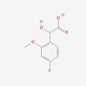 molecular formula C9H9FO4 B13472868 4-Fluoro-2-methoxymandelic acid 