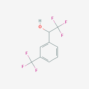 molecular formula C9H6F6O B1347294 2,2,2-三氟-1-[3-(三氟甲基)苯基]乙醇 CAS No. 721-36-8