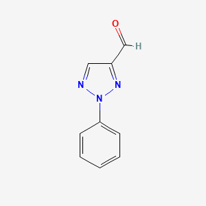 molecular formula C9H7N3O B1347297 2-苯基-2H-1,2,3-三唑-4-甲醛 CAS No. 3213-80-7