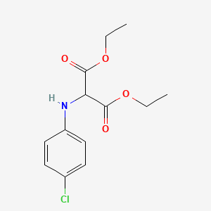 molecular formula C13H16ClNO4 B1347299 Diethyl 2-(4-chloroanilino)propanedioate CAS No. 5203-01-0