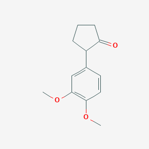 molecular formula C13H16O3 B13472998 2-(3,4-Dimethoxyphenyl)cyclopentan-1-one 