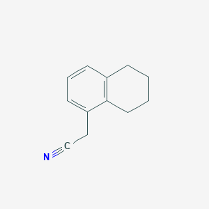 molecular formula C12H13N B13473017 2-(5,6,7,8-Tetrahydronaphthalen-1-YL)acetonitrile 
