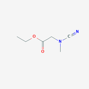 molecular formula C6H10N2O2 B1347303 Ethyl 2-[cyano(methyl)amino]acetate CAS No. 71172-40-2