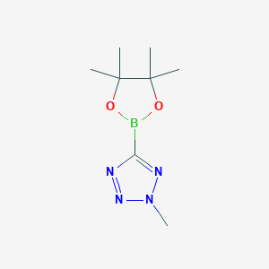 molecular formula C8H15BN4O2 B13473090 2-Methyl-5-(4,4,5,5-tetramethyl-1,3,2-dioxaborolan-2-yl)-2H-tetrazole 
