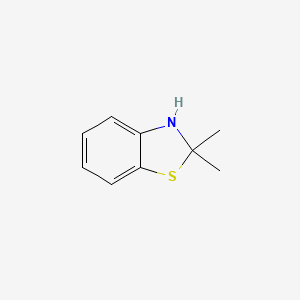 molecular formula C9H11NS B1347313 Benzothiazole, 2,3-dihydro-2,2-dimethyl- CAS No. 25111-89-1