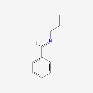 molecular formula C10H13N B1347329 Propylamine, N-benzylidene- CAS No. 6852-55-7