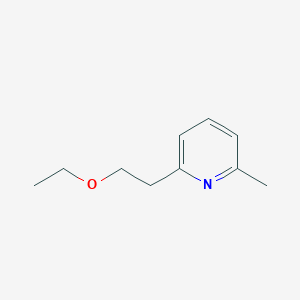 molecular formula C10H15NO B1347337 2-(2-Ethoxyethyl)-6-methylpyridine CAS No. 71172-28-6