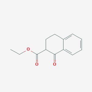 molecular formula C13H14O3 B1347338 Ethyl 1-oxo-1,2,3,4-tetrahydronaphthalene-2-carboxylate CAS No. 6742-26-3