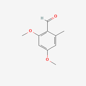 molecular formula C10H12O3 B1347342 2,4-二甲氧基-6-甲基苯甲醛 CAS No. 7149-90-8