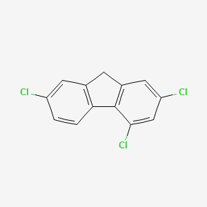 molecular formula C13H7Cl3 B1347343 2,4,7-Trichloro-9h-fluorene CAS No. 7061-81-6