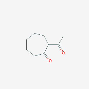 molecular formula C9H14O2 B13473589 2-Acetylcycloheptan-1-one CAS No. 15419-61-1