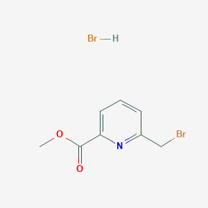 molecular formula C8H9Br2NO2 B13473691 Methyl 6-(bromomethyl)picolinate hydrobromide 