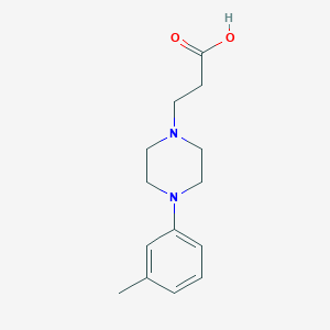 3-[4-(3-Methylphenyl)piperazin-1-yl]propanoic acid