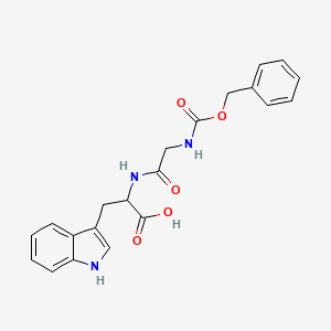 3-(1H-indol-3-yl)-2-[[2-(phenylmethoxycarbonylamino)acetyl]amino]propanoic acid