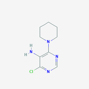 molecular formula C9H13ClN4 B1347409 4-Chloro-6-piperidin-1-yl-pyrimidin-5-ylamine CAS No. 84762-70-9