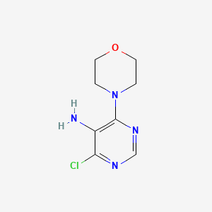 molecular formula C8H11ClN4O B1347410 4-Chloro-6-morpholin-4-yl-pyrimidin-5-ylamine CAS No. 84762-69-6