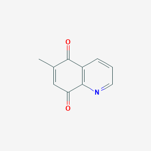 molecular formula C10H7NO2 B13474227 6-Methyl-5,8-dihydroquinoline-5,8-dione CAS No. 18633-03-9