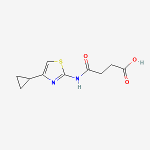 molecular formula C10H12N2O3S B1347440 n-(4-Cyclopropyl-thiazol-2-yl)succinamic acid CAS No. 324579-95-5
