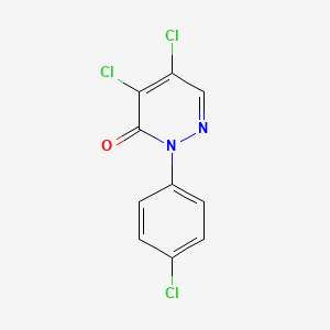 molecular formula C10H5Cl3N2O B1347441 4,5-Dichloro-2-(4-chlorophenyl)-2,3-dihydropyridazin-3-one CAS No. 33098-11-2