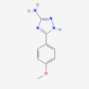 molecular formula C9H10N4O B1347444 5-(4-methoxyphenyl)-4H-1,2,4-triazol-3-amine CAS No. 54464-14-1