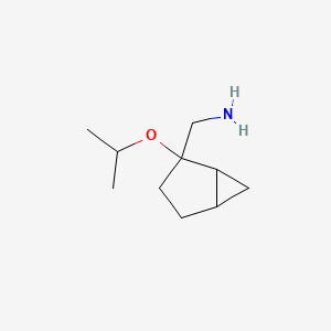 molecular formula C10H19NO B13474506 (2-Isopropoxybicyclo[3.1.0]hexan-2-yl)methanamine 