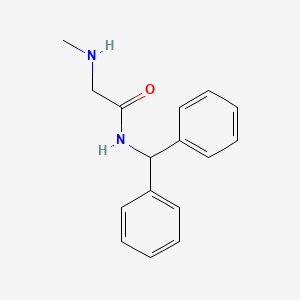 molecular formula C16H18N2O B1347452 N-二苯甲基-2-甲基氨基-乙酰胺 CAS No. 435345-34-9