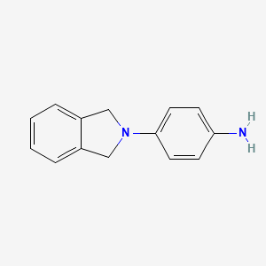 molecular formula C14H14N2 B1347455 4-(1,3-Dihydro-isoindol-2-yl)-phenylamine CAS No. 359897-36-2