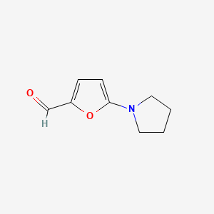 molecular formula C9H11NO2 B1347459 5-(Pyrrolidin-1-yl)furan-2-carbaldehyde CAS No. 84966-28-9