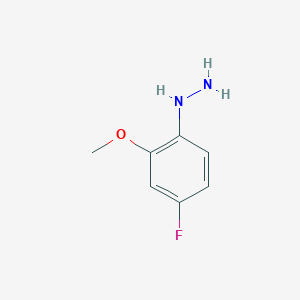 molecular formula C7H9FN2O B13474739 4-Fluoro-2-methoxyphenylhydrazine 