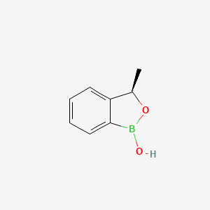 molecular formula C8H9BO2 B13474776 (3R)-3-methyl-1,3-dihydro-2,1-benzoxaborol-1-ol 