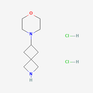 molecular formula C10H20Cl2N2O B13474819 4-(2-Azaspiro[3.3]heptan-6-yl)morpholine;dihydrochloride 