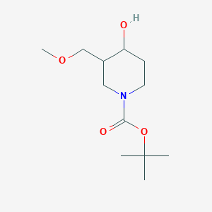 molecular formula C12H23NO4 B13474878 Tert-butyl 4-hydroxy-3-(methoxymethyl)piperidine-1-carboxylate 