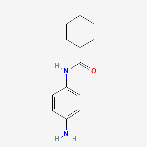 molecular formula C13H18N2O B1347496 N-(4-氨基苯基)环己烷甲酰胺 CAS No. 351437-78-0