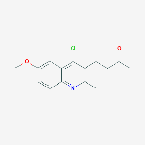 molecular formula C15H16ClNO2 B1347499 4-(4-氯-6-甲氧基-2-甲基喹啉-3-基)丁酮 CAS No. 64375-68-4