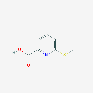 molecular formula C7H7NO2S B1347502 2-Pyridinecarboxylic acid, 6-(methylthio)- CAS No. 74470-26-1