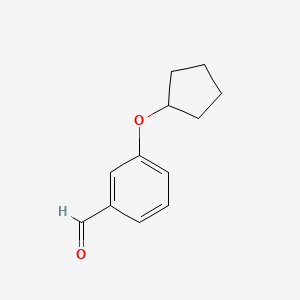 molecular formula C12H14O2 B1347504 3-(环戊氧基)苯甲醛 CAS No. 273722-75-1