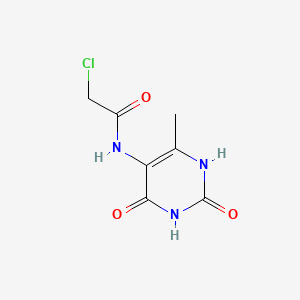 molecular formula C7H8ClN3O3 B1347506 2-Chloro-n-(6-methyl-2,4-dioxo-1,2,3,4-tetrahydropyrimidin-5-yl)acetamide CAS No. 27870-38-8